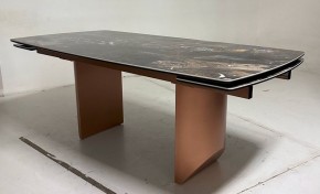 Стол ПУАНТО 200 TITANIUM LAWA NERO, керамика / МЕДЬ каркас М-City в Каменске-Уральском - kamensk-uralskiy.ok-mebel.com | фото 3