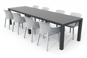 Стол раскладной Джули (Julie Double table 2 configurations) Графит в Каменске-Уральском - kamensk-uralskiy.ok-mebel.com | фото 7