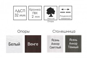 Стол раскладной Ялта-2 (опоры массив резной) в Каменске-Уральском - kamensk-uralskiy.ok-mebel.com | фото 4