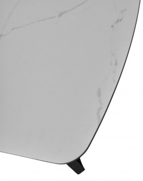 Стол RASMUS 160 TL-45 Белый мрамор, испанская керамика / черный каркас, ®DISAUR в Каменске-Уральском - kamensk-uralskiy.ok-mebel.com | фото 6
