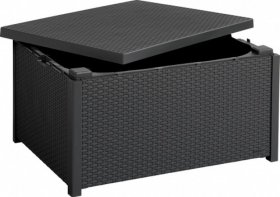 Стол-сундук Арика (Arica storage table) графит в Каменске-Уральском - kamensk-uralskiy.ok-mebel.com | фото 2