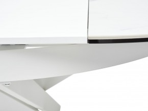 Стол TRENTO 120 HIGH GLOSS STATUARIO Белый мрамор глянцевый, керамика/ белый каркас, ®DISAUR в Каменске-Уральском - kamensk-uralskiy.ok-mebel.com | фото 10