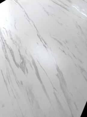 Стол VASTO 180 MARBLES KL-99 Белый мрамор матовый, итальянская керамика/ черный каркас, ®DISAUR в Каменске-Уральском - kamensk-uralskiy.ok-mebel.com | фото 3