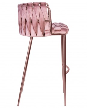 Стул барный DOBRIN EMMA ROSE GOLD, розовый велюр (VF-10) в Каменске-Уральском - kamensk-uralskiy.ok-mebel.com | фото 3