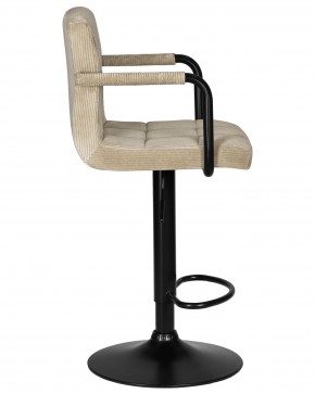 Стул барный DOBRIN KRUGER ARM BLACK, бежевый вельвет (LAR-E2041-04) в Каменске-Уральском - kamensk-uralskiy.ok-mebel.com | фото 3