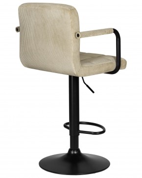 Стул барный DOBRIN KRUGER ARM BLACK, бежевый вельвет (LAR-E2041-04) в Каменске-Уральском - kamensk-uralskiy.ok-mebel.com | фото 4