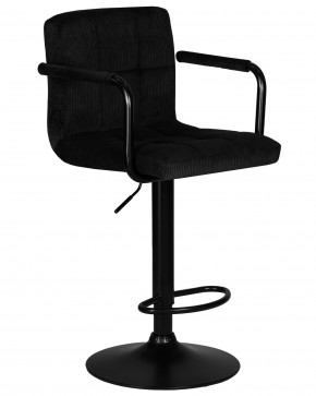 Стул барный DOBRIN KRUGER ARM BLACK, черный вельвет (LAR-E2041-52) в Каменске-Уральском - kamensk-uralskiy.ok-mebel.com | фото 2