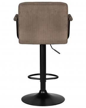 Стул барный DOBRIN KRUGER ARM BLACK, какао вельвет (LAR-E2041-05) в Каменске-Уральском - kamensk-uralskiy.ok-mebel.com | фото 5