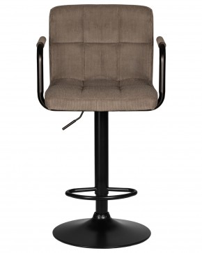 Стул барный DOBRIN KRUGER ARM BLACK, какао вельвет (LAR-E2041-05) в Каменске-Уральском - kamensk-uralskiy.ok-mebel.com | фото 6