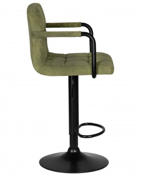 Стул барный DOBRIN KRUGER ARM BLACK, зеленый вельвет (LAR-E2041-7) в Каменске-Уральском - kamensk-uralskiy.ok-mebel.com | фото 3