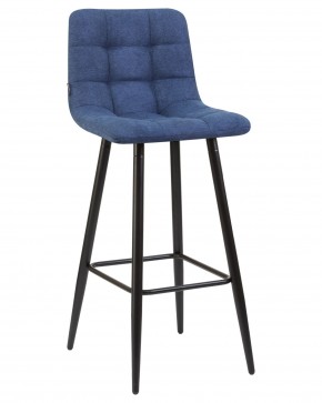 Стул барный DOBRIN NICOLE, черные матовые ножки, синяя ткань (UF860-14B) в Каменске-Уральском - kamensk-uralskiy.ok-mebel.com | фото