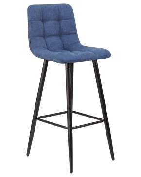 Стул барный DOBRIN NICOLE, черные матовые ножки, синяя ткань (UF860-14B) в Каменске-Уральском - kamensk-uralskiy.ok-mebel.com | фото 2