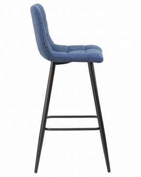 Стул барный DOBRIN NICOLE, черные матовые ножки, синяя ткань (UF860-14B) в Каменске-Уральском - kamensk-uralskiy.ok-mebel.com | фото 3