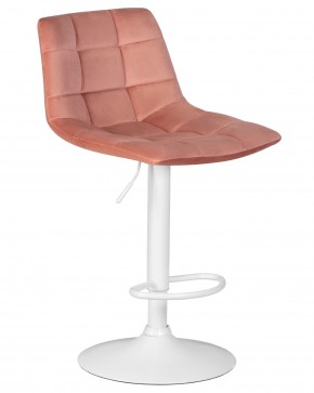 Стул барный DOBRIN TAILOR WHITE, пудрово-розовый велюр (MJ9-32) в Каменске-Уральском - kamensk-uralskiy.ok-mebel.com | фото 2
