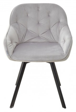 Стул GALE 360 град. поворот. BLUVEL-03 LIGHT GREY, велюр/ черный каркас, М-City в Каменске-Уральском - kamensk-uralskiy.ok-mebel.com | фото 3