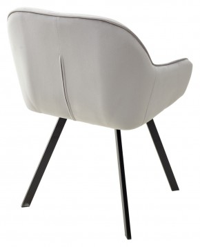 Стул GALE 360 град. поворот. BLUVEL-03 LIGHT GREY, велюр/ черный каркас, М-City в Каменске-Уральском - kamensk-uralskiy.ok-mebel.com | фото 4