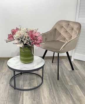 Стул GALE 360 град. поворот. BLUVEL-40 BEIGE, велюр/ черный каркас, М-City в Каменске-Уральском - kamensk-uralskiy.ok-mebel.com | фото 2