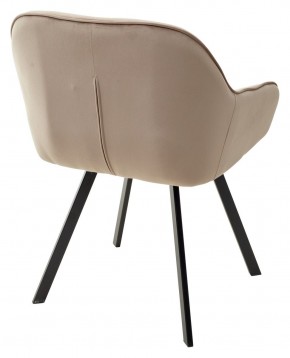 Стул GALE 360 град. поворот. BLUVEL-40 BEIGE, велюр/ черный каркас, М-City в Каменске-Уральском - kamensk-uralskiy.ok-mebel.com | фото 4