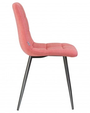 Стул обеденный DOBRIN ALEX, черные матовые ножки, розовая ткань (UF860-05B) в Каменске-Уральском - kamensk-uralskiy.ok-mebel.com | фото 3