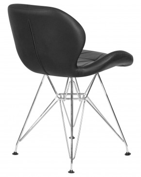 Стул обеденный DOBRIN BUTTERFLY CHROME, ножки хром, цвет чёрный в Каменске-Уральском - kamensk-uralskiy.ok-mebel.com | фото 4