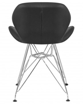 Стул обеденный DOBRIN BUTTERFLY CHROME, ножки хром, цвет чёрный в Каменске-Уральском - kamensk-uralskiy.ok-mebel.com | фото 5