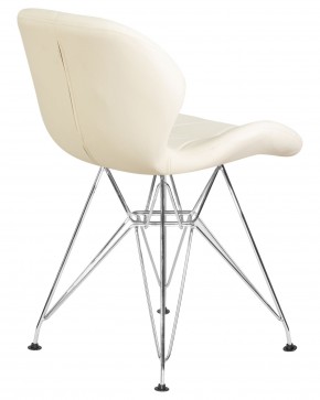 Стул обеденный DOBRIN BUTTERFLY CHROME, ножки хром, цвет кремовый в Каменске-Уральском - kamensk-uralskiy.ok-mebel.com | фото 4