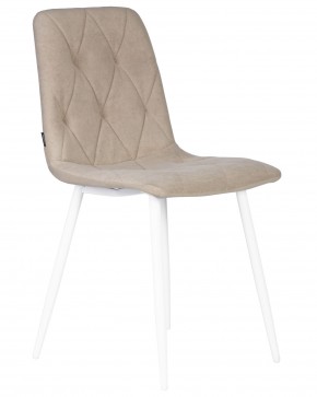 Стул обеденный DOBRIN CHILLY ROMBO, Капучино Simple 05, основание белый в Каменске-Уральском - kamensk-uralskiy.ok-mebel.com | фото 2