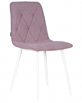 Стул обеденный DOBRIN CHILLY ROMBO, Лавандовый Simple 48, основание белый в Каменске-Уральском - kamensk-uralskiy.ok-mebel.com | фото