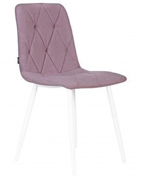 Стул обеденный DOBRIN CHILLY ROMBO, Лавандовый Simple 48, основание белый в Каменске-Уральском - kamensk-uralskiy.ok-mebel.com | фото 2