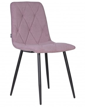 Стул обеденный DOBRIN CHILLY ROMBO, Лавандовый Simple 48, основание черное в Каменске-Уральском - kamensk-uralskiy.ok-mebel.com | фото