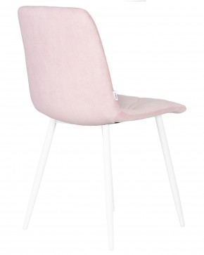 Стул обеденный DOBRIN CHILLY ROMBO, Розовый Simple 03, основание белый в Каменске-Уральском - kamensk-uralskiy.ok-mebel.com | фото 4