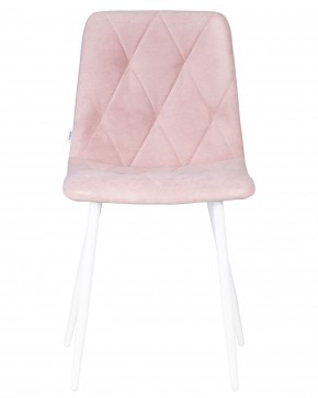 Стул обеденный DOBRIN CHILLY ROMBO, Розовый Simple 03, основание белый в Каменске-Уральском - kamensk-uralskiy.ok-mebel.com | фото 6