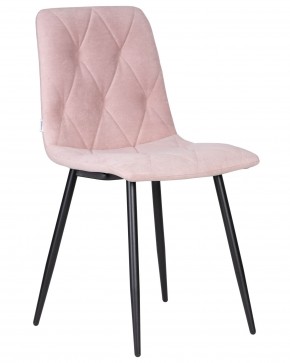 Стул обеденный DOBRIN CHILLY ROMBO, Розовый Simple 03, основание черное в Каменске-Уральском - kamensk-uralskiy.ok-mebel.com | фото