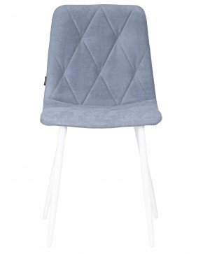 Стул обеденный DOBRIN CHILLY ROMBO, Серо-голубой Simple 26, основание белый в Каменске-Уральском - kamensk-uralskiy.ok-mebel.com | фото 6
