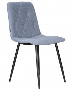 Стул обеденный DOBRIN CHILLY ROMBO, Серо-голубой Simple 26, основание черное в Каменске-Уральском - kamensk-uralskiy.ok-mebel.com | фото 2