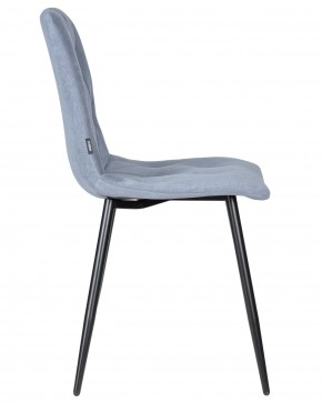 Стул обеденный DOBRIN CHILLY ROMBO, Серо-голубой Simple 26, основание черное в Каменске-Уральском - kamensk-uralskiy.ok-mebel.com | фото 3