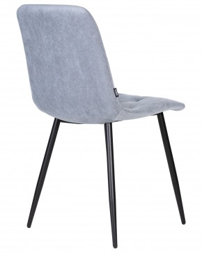 Стул обеденный DOBRIN CHILLY ROMBO, Серо-голубой Simple 26, основание черное в Каменске-Уральском - kamensk-uralskiy.ok-mebel.com | фото 4