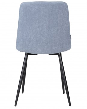 Стул обеденный DOBRIN CHILLY ROMBO, Серо-голубой Simple 26, основание черное в Каменске-Уральском - kamensk-uralskiy.ok-mebel.com | фото 5