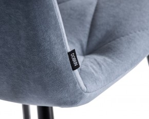 Стул обеденный DOBRIN CHILLY ROMBO, Серо-голубой Simple 26, основание черное в Каменске-Уральском - kamensk-uralskiy.ok-mebel.com | фото 7