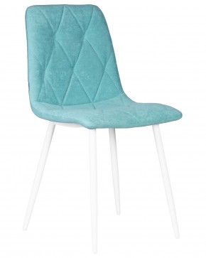 Стул обеденный DOBRIN CHILLY ROMBO, Тиффани Simple 51, основание белый в Каменске-Уральском - kamensk-uralskiy.ok-mebel.com | фото