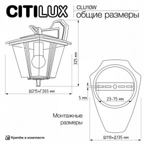 Светильник на штанге Citilux FORTS CLU10W в Каменске-Уральском - kamensk-uralskiy.ok-mebel.com | фото 9