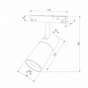 Светильник на штанге Elektrostandard Slim Magnetic a069471 в Каменске-Уральском - kamensk-uralskiy.ok-mebel.com | фото 4