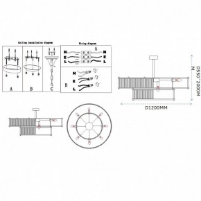 Светильник на штанге Imperiumloft RH Marais Round Chandelier 40,2668 в Каменске-Уральском - kamensk-uralskiy.ok-mebel.com | фото 11