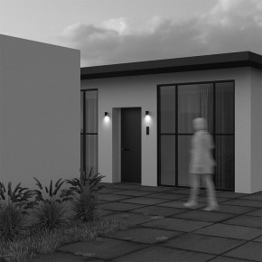 Светильник на штанге Maytoni Clyde O493WL-01B в Каменске-Уральском - kamensk-uralskiy.ok-mebel.com | фото 4