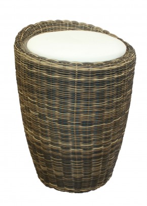Табурет с местом для хранения LM-1100Rattan, кремовый в Каменске-Уральском - kamensk-uralskiy.ok-mebel.com | фото