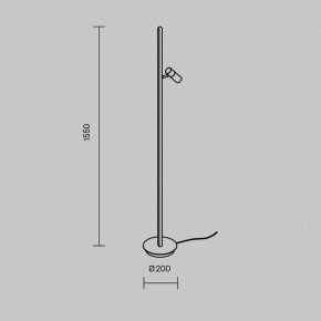 Торшер Maytoni Thin MOD395FL-L28BS3K в Каменске-Уральском - kamensk-uralskiy.ok-mebel.com | фото 4