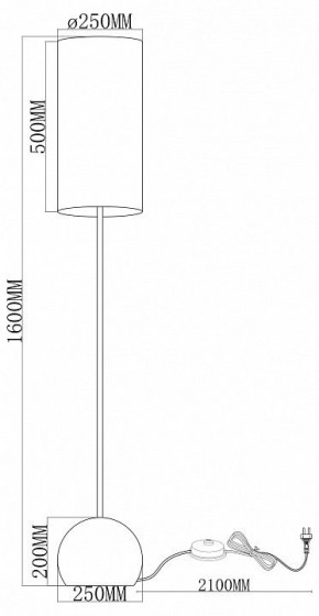 Торшер Moderli Flint V11590-1F в Каменске-Уральском - kamensk-uralskiy.ok-mebel.com | фото 2