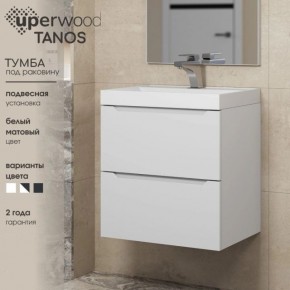 Тумба под раковину Uperwood Tanos 70 см, подвесная, белая матовая в Каменске-Уральском - kamensk-uralskiy.ok-mebel.com | фото 5