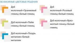 Уголок школьника Юниор-5 (МДФ глянец) 800*2000 в Каменске-Уральском - kamensk-uralskiy.ok-mebel.com | фото 2