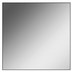 Зеркало Corsica 500х500 black без подсветки Sansa (SB1063Z) в Каменске-Уральском - kamensk-uralskiy.ok-mebel.com | фото 1